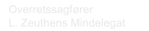 Overretssagfører L. Zeuthens Mindelaget logo